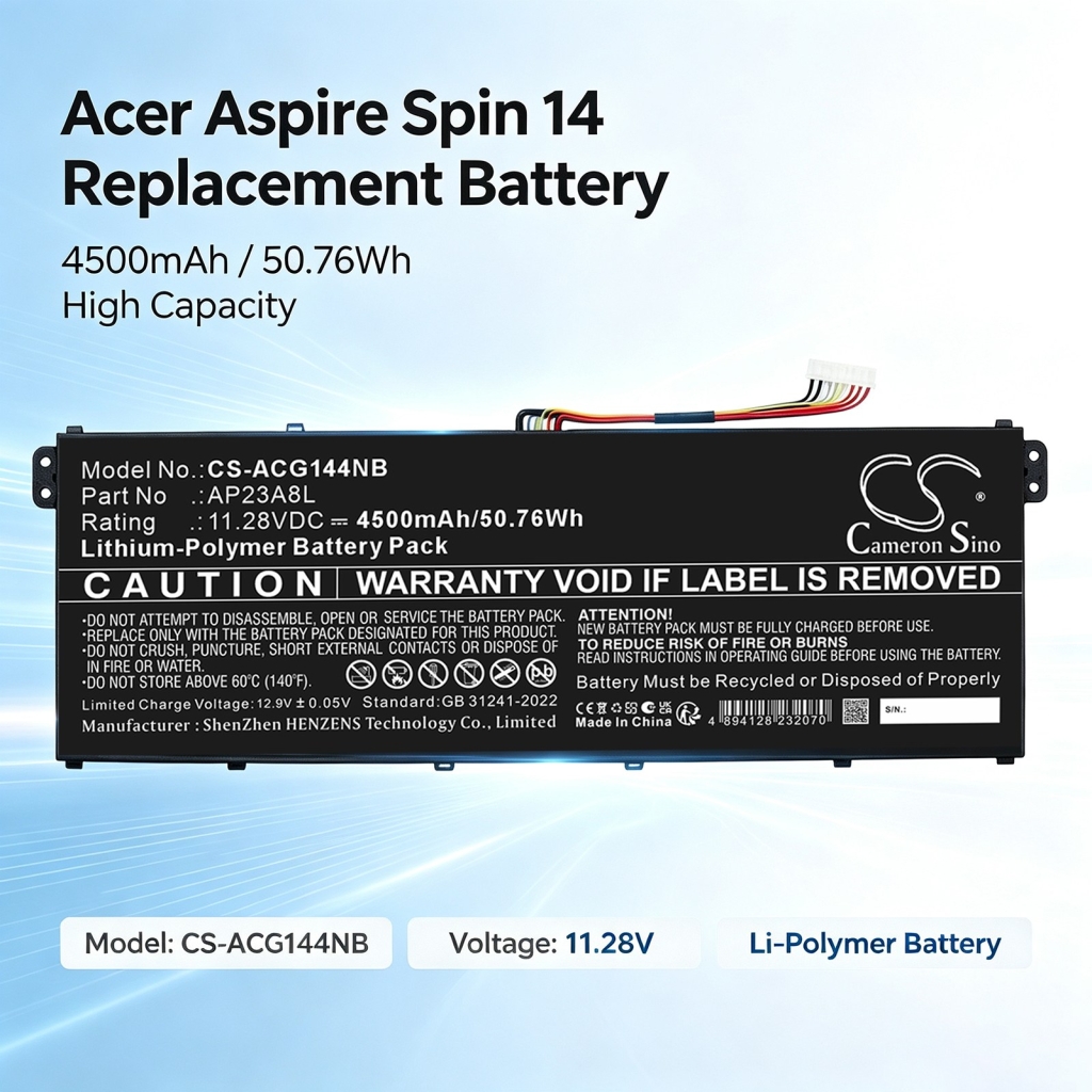 Akut yhteensopiva Acer Aspire 17 A17-51GM 17 A17-51GM-50G3 17 A17-51GM-51RA CS-ACG144NB