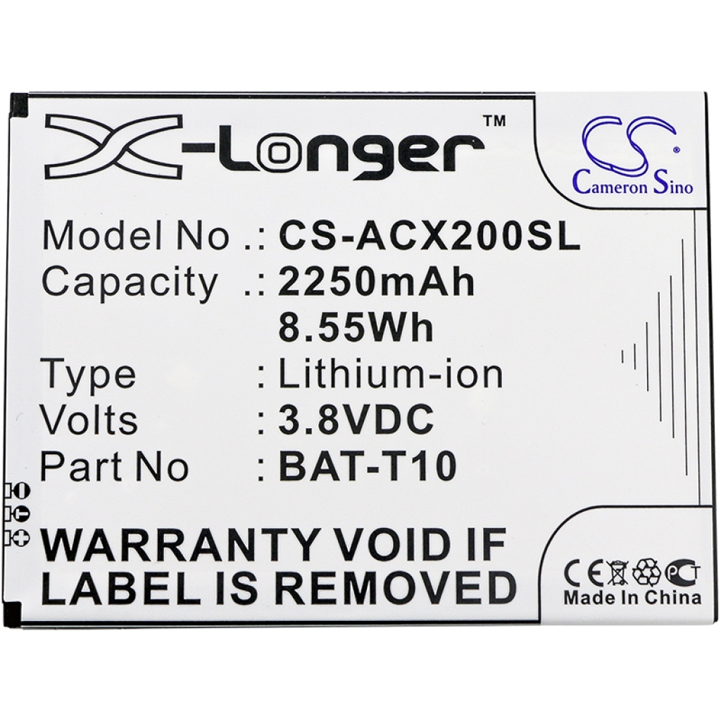 Akut yhteensopiva Acer Liquid X2 X2 LTE X2 LTE Triple SIM CS-ACX200SL
