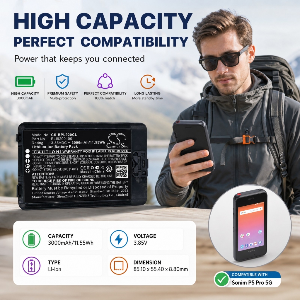 Akut yhteensopiva SpectraLink Versity 92 9240 9253 CS-BPL920CL
