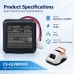 Akut yhteensopiva Gosvor LiteVac 800 Cordless Robotic Pool Cleaner CS-GLV800VX