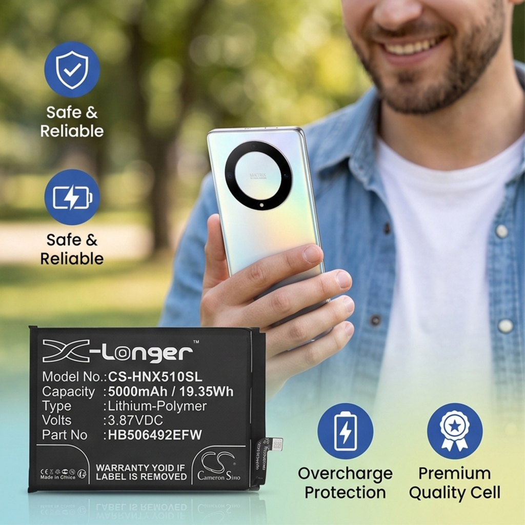Akut yhteensopiva Honor Magic 5 Lite CS-HNX510SL