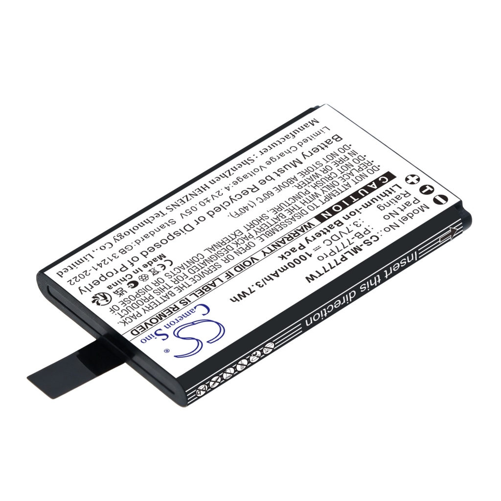 Akut yhteensopiva Midland 777 Pro CS-MLP777TW