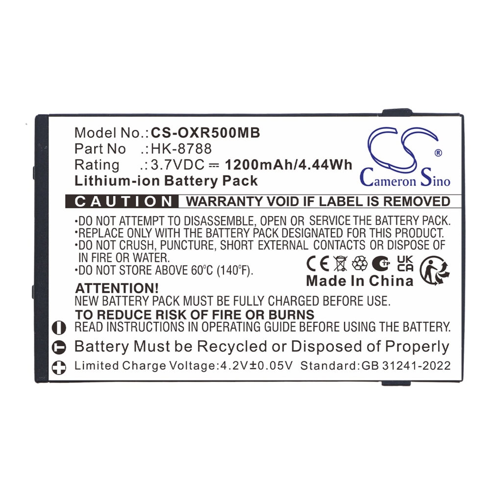 Akut yhteensopiva Infant Optics DXR-5 DXR-5 CS-OXR500MB