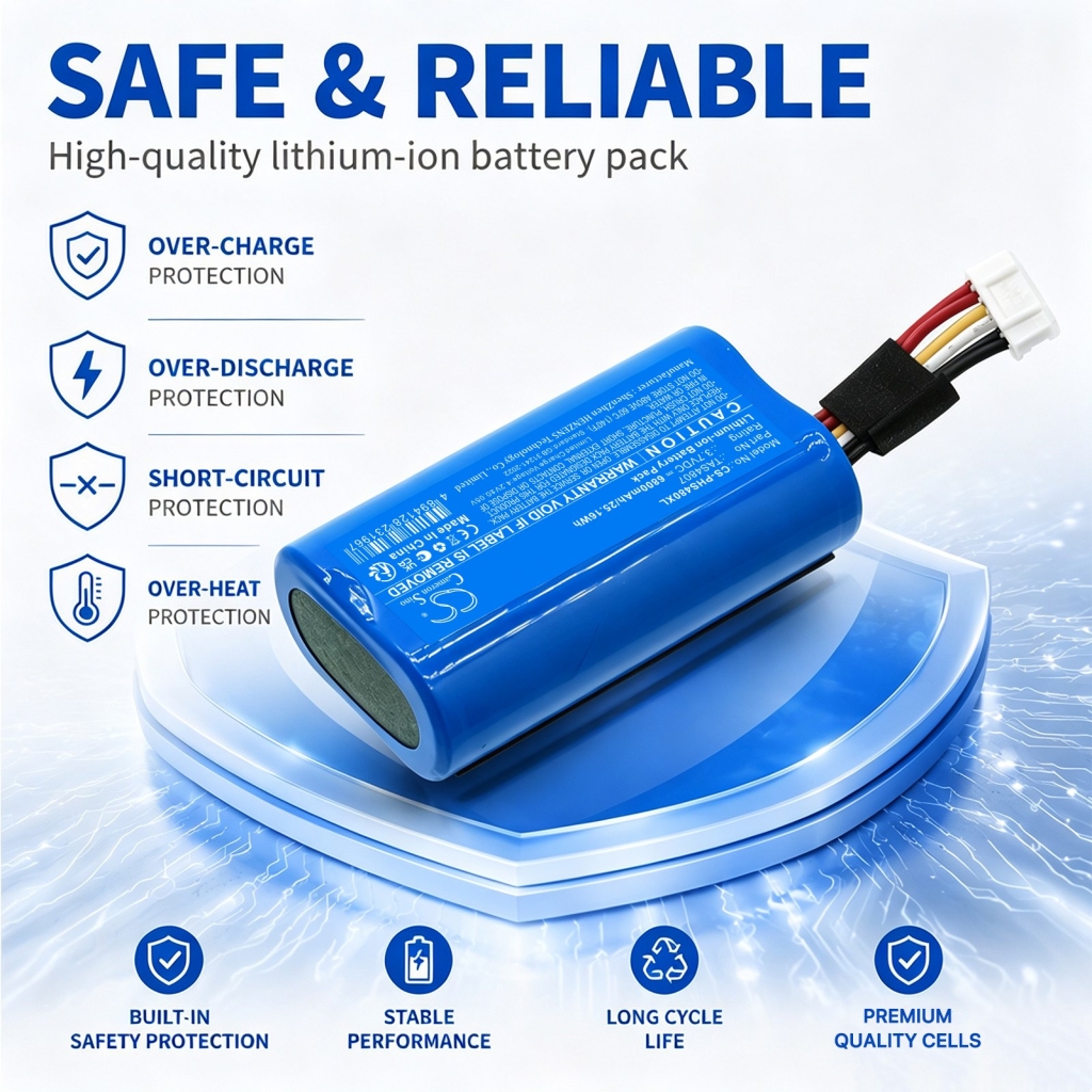 Akut yhteensopiva Philips S4807 Waterproof Wireless Bluetooth Speaker CS-PHS480XL