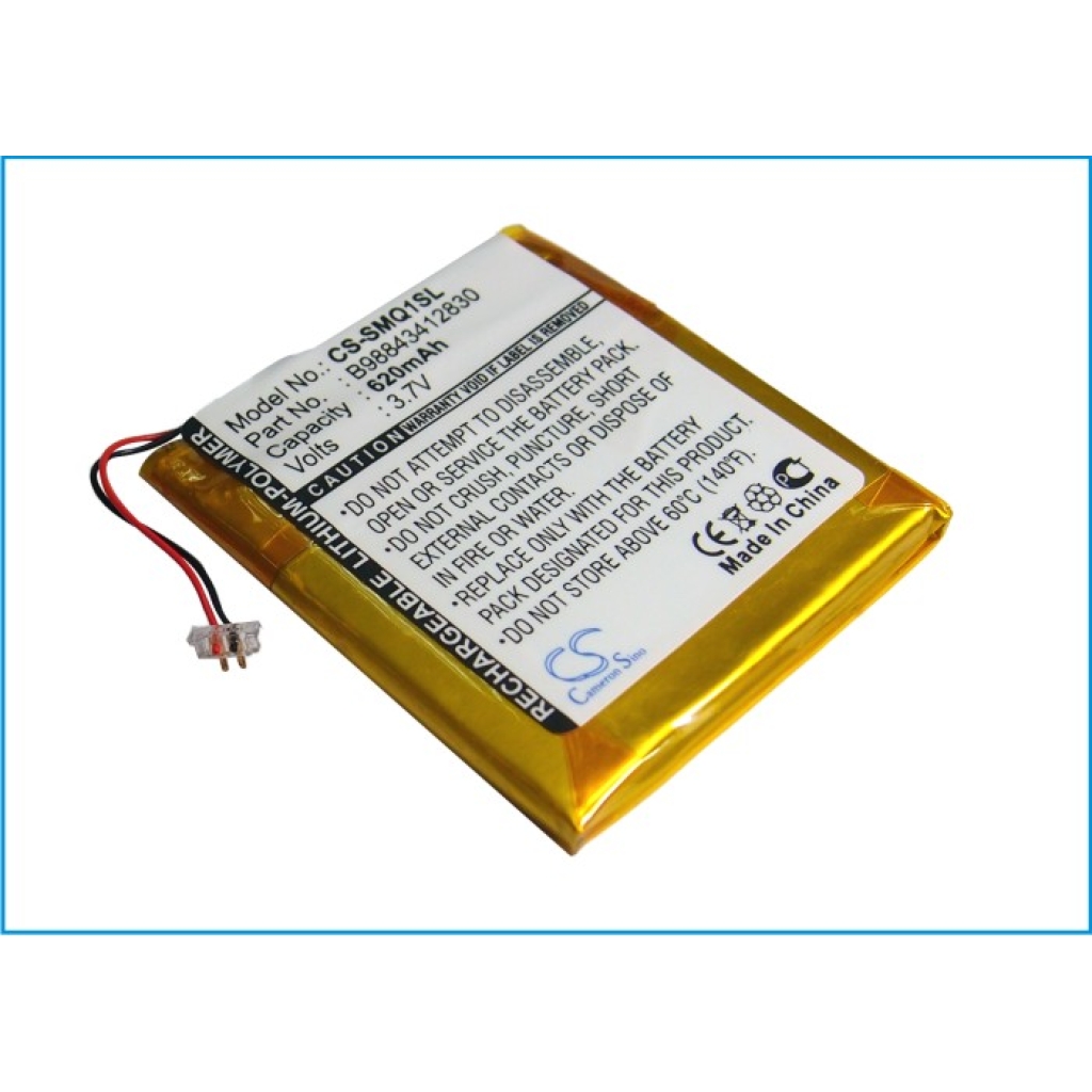 Akut yhteensopiva Samsung YP-Q1 16 4G 8G CS-SMQ1SL