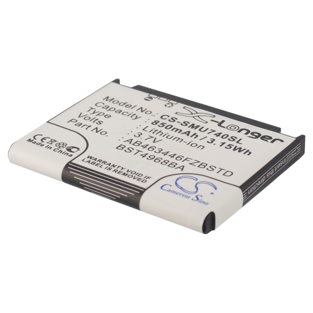 Akut yhteensopiva Samsung SCH-U740 SCH-U740 Alias CS-SMU740SL