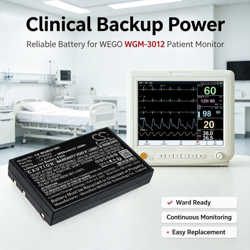 Akut yhteensopiva WEGO M3000P M3000P CS-WGM301MD