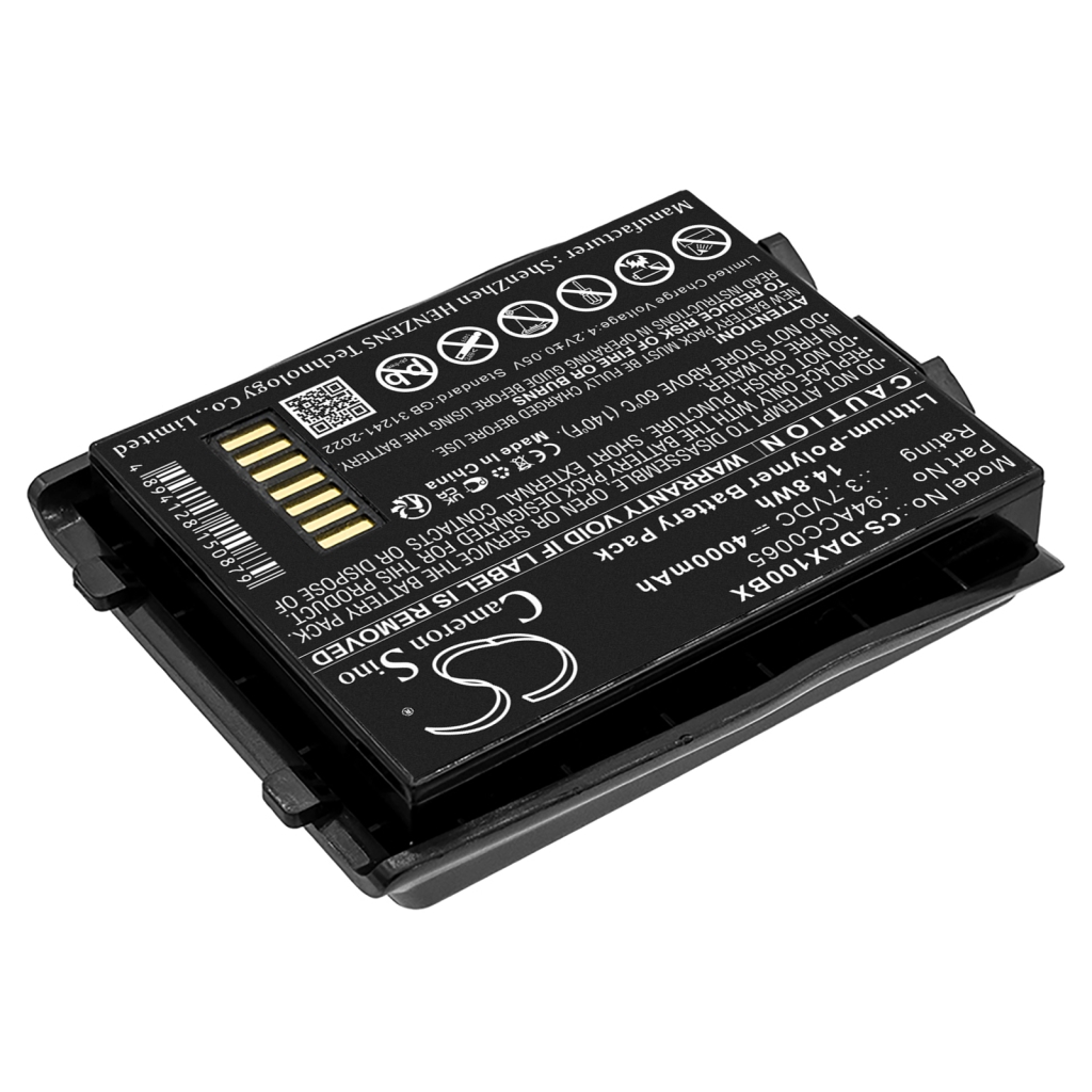 Viivakoodinlukijan akku Datalogic CS-DAX100BX