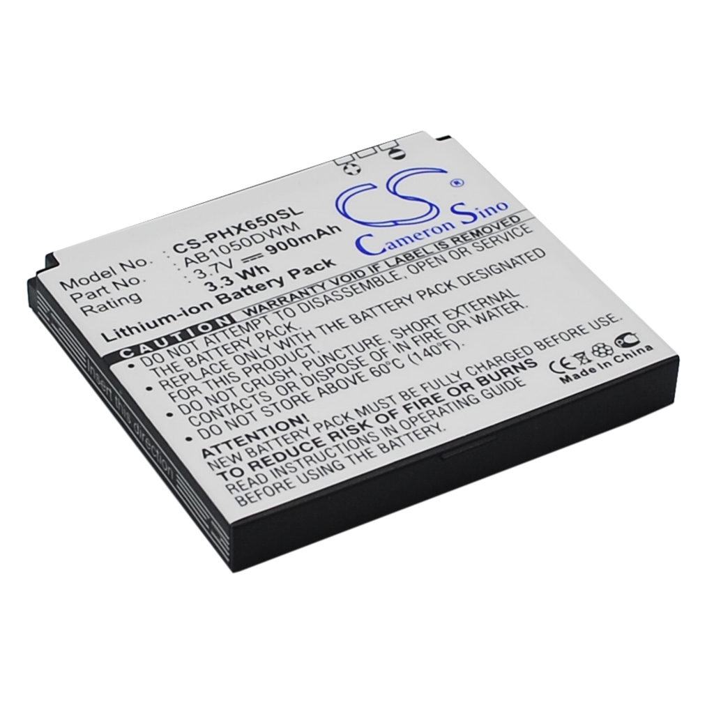Yhteensopiva akun vaihto Philips AB1050DWM