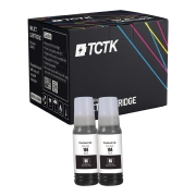 Ink Replaces Epson 104 (C13T00P140) TCTK Ink 104 2-Pack Black compatible with Epson EcoTank ET-1810 ET-2400 ET-2710 ET-2720 ET-2810 ET-2820 ET-2850 ET-3750 ET-4700 ET-4750 ET-4850, replaces C13T00P140