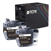TCTK Mustepatruunat LC3213BK 2 kpl sarja musta yhteensopiva Brother DCP-J 572 DW, sekä DCP-J 772 DNW DW, sekä DCP-J 774 DW, sekä MFC-J 490, sekä MFC-J 491 DW, sekä MFC-J 497 DW, sekä MFC-J 890