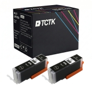 TCTK Mustepatruunat PGI-580XXL 2 kpl sarja musta yhteensopiva Canon PIXMA TR 7550 7650 8550 8650, sekä PIXMA TS 6150 6151 6240 6241 6250 6251 6350 6351 705 8150 8151 8152 8250 8251, korvaa 1970C001
