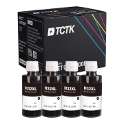 TCTK Ink Cartridges 32XL 4-pack Black compatible with HP Smart Tank 502 510 5100 5105 5106 5107 5108 513 514 517 532 533 534 536 539 6000 6001 6002 6005 6006 617 670 675 7000 7001, replaces 1VV24AA