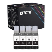 TCTK Mustepatruunat 102 4 kpl sarja musta yhteensopiva Epson EcoTank ET-15000 ET-2400 ET-2700 ET-2750 ET-2751 ET-2756 ET-2800 ET-2850 ET-2851 ET-2856 ET-2950 ET-2951 ET-2956 ET-2980, korvaa C13T03R140