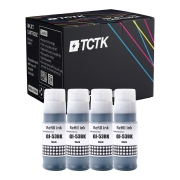 TCTK Ink T6641 4 Pack Black compatible with Epson EcoTank ET-14000 ET-16500 ET-2500 ET-2600 ET-4500 L100 L200 L300 L355 L555 L1300, replaces C13T66414A C13T664140