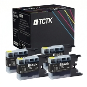 TCTK Ink Cartridges LC-1280 4-pack Black compatible with Brother MFC-J 5910 CDW DW, for MFC-J 6510 DW, for MFC-J 6710 CDW DW, for MFC-J 6910 CDW DW, replaces LC1280XLBK