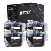 TCTK Ink Cartridges LC-3219XL 4-pack Black compatible with Brother MFC-J 5330 DW, for MFC-J 5335 DW DWF, for MFC-J 5730 DW, for MFC-J 5830 DW, for MFC-J 5930 DW, for MFC-J 6530 DW, replaces LC3219XLBK