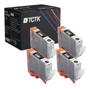 TCTK Mustepatruunat CLI-65BK 4 kpl sarja musta yhteensopiva Canon PIXMA PRO-200, korvaa 4215C001