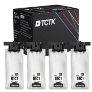 TCTK Ink Cartridges C13T01C100 4-pack Black compatible with Epson WorkForce Pro WF-C 529 R, for WorkForce Pro WF-C 529 R DTW, for WorkForce Pro WF-C 579 R D2TWF DTWF DWF