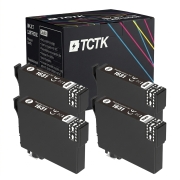 TCTK Ink Cartridges 16XL 4-pack Black compatible with Epson WorkForce WF-2010 W, for WorkForce WF-2110 W, for WorkForce WF-2500, for WorkForce WF-2510 WF, replaces C13T16314012