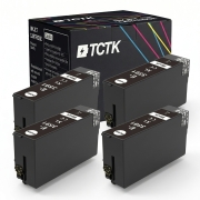 TCTK Ink Cartridges 35XL 4-pack Black compatible with Epson WorkForce Pro WF-4720, for WorkForce Pro WF-4720 DWF, for WorkForce Pro WF-4725 DWF, for WorkForce Pro WF-4730 DTWF, replaces C13T35914010