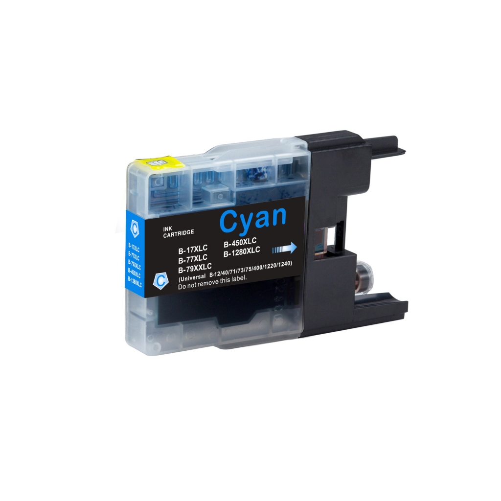 Yhteensopiva vaihtoehto Yhteensopiva Brother LC17 / 19ml Muste Syaani (Mustekasetit):lle
