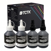 TCTK Mustepatruunat 100mlBT6000BK BT6000BK 4 kpl sarja 2x musta 2x syaani yhteensopiva Brother DCP-T300 DCP-T500W DCP-T700W MFC-T800W