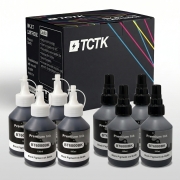 TCTK Mustepatruunat 100mlBT6000BK BT6000BK 8 kpl sarja 4x musta 4x syaani yhteensopiva Brother DCP-T300 DCP-T500W DCP-T700W MFC-T800W