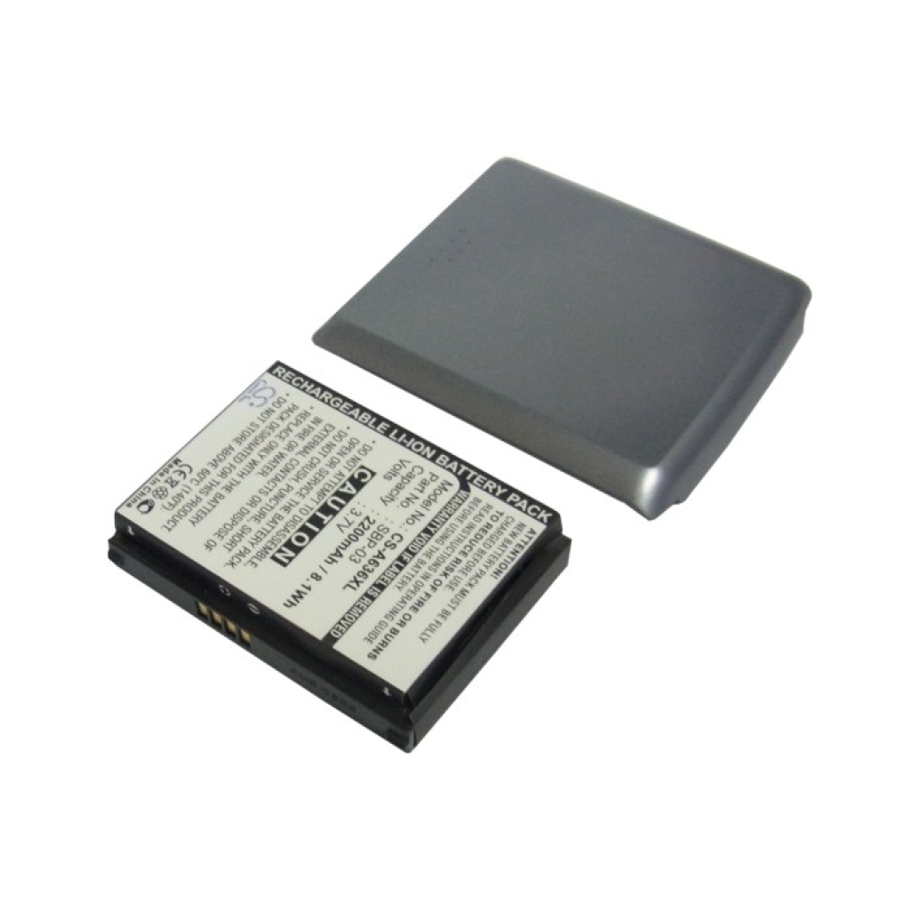 Grey cover and black pack CS-A636XL, label 3.7V 2200mAh 8.1Wh