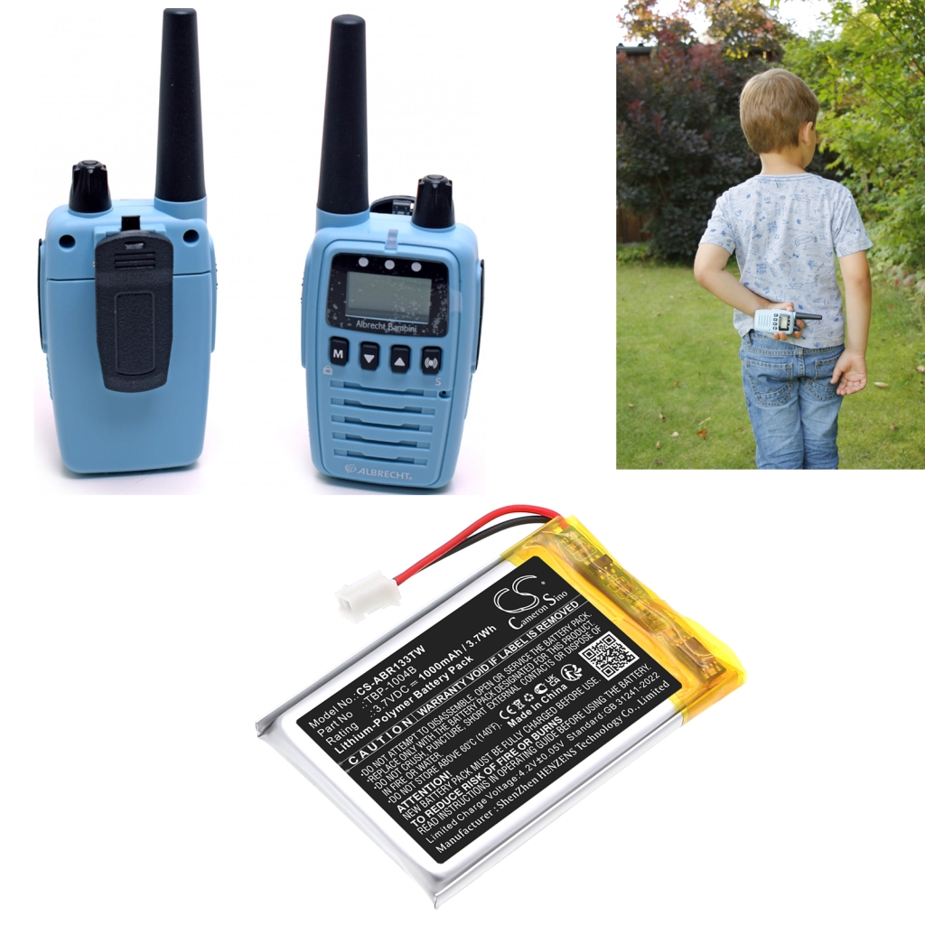 Kaksisuuntaisen radion akku Albrecht CS-ABR133TW