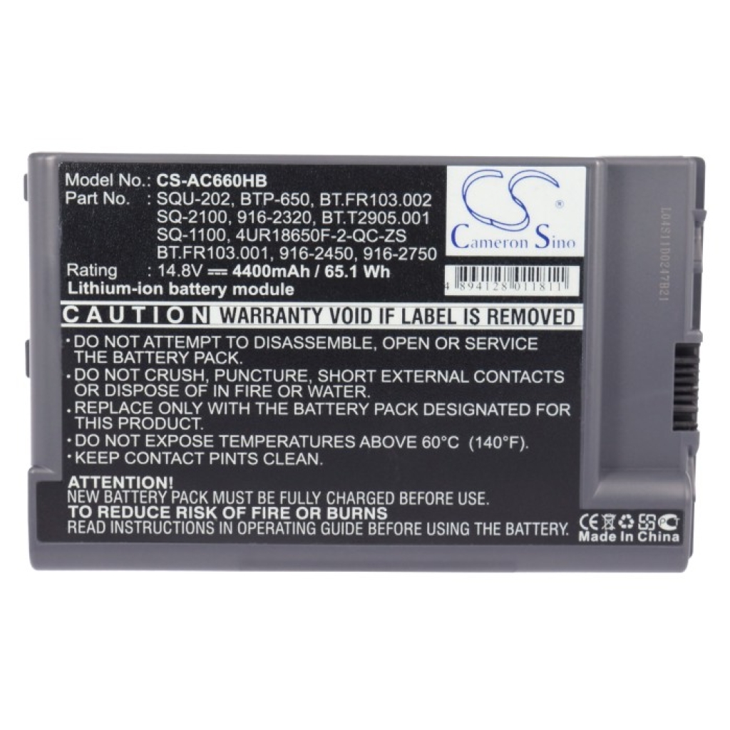 Akku yhteensopiva Acer CS-AC660HB