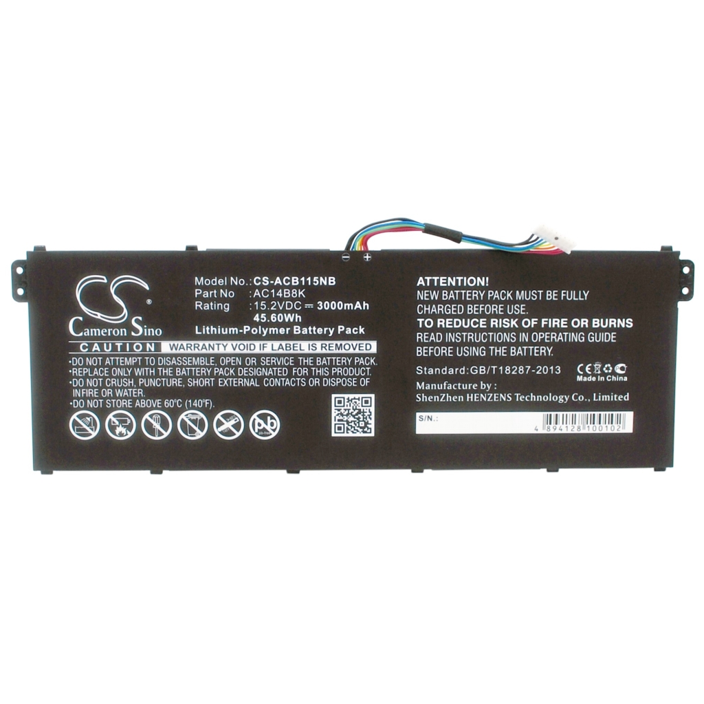 Kannettavan tietokoneen akku Gateway CS-ACB115NB