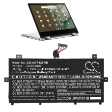Yhteensopiva akun vaihto Asus 0B200-03800100,C21N2003