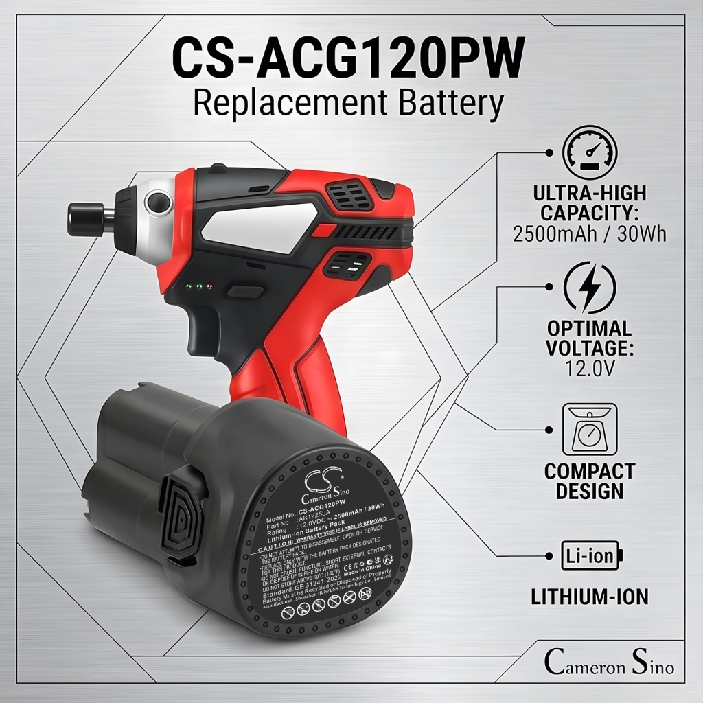Akku yhteensopiva Acdelco CS-ACG120PW