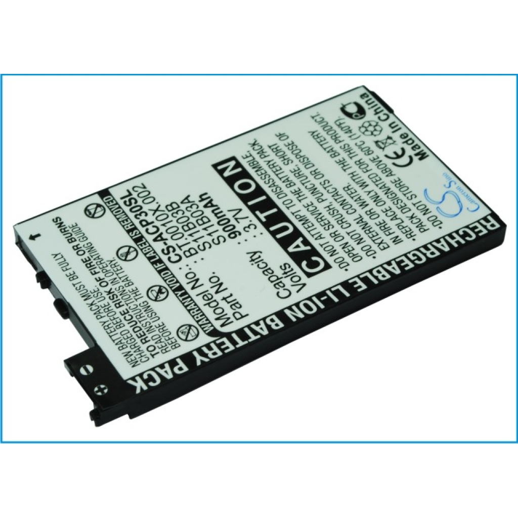 Yhteensopiva akun vaihto Acer BT.0010X.002,S11B03A,S11B03B