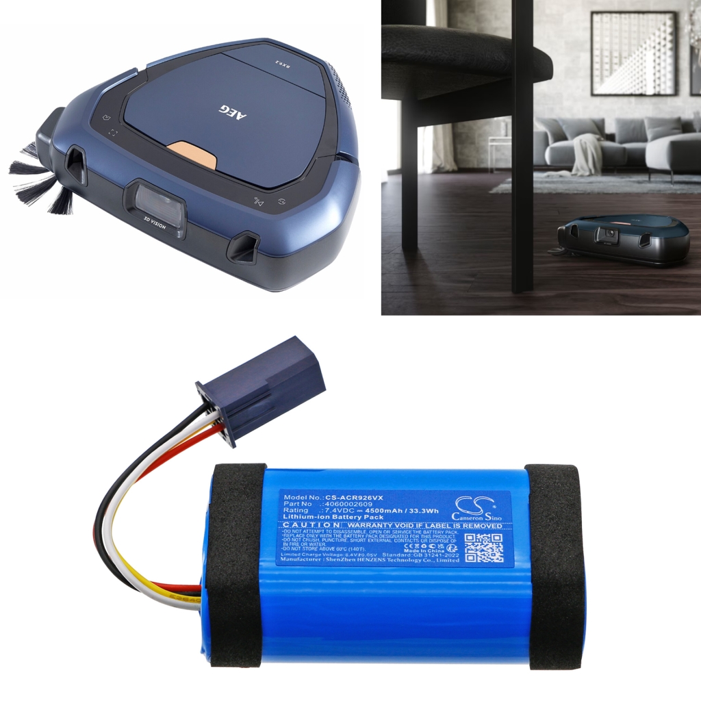Yhteensopiva akun vaihto Electrolux 4060002609