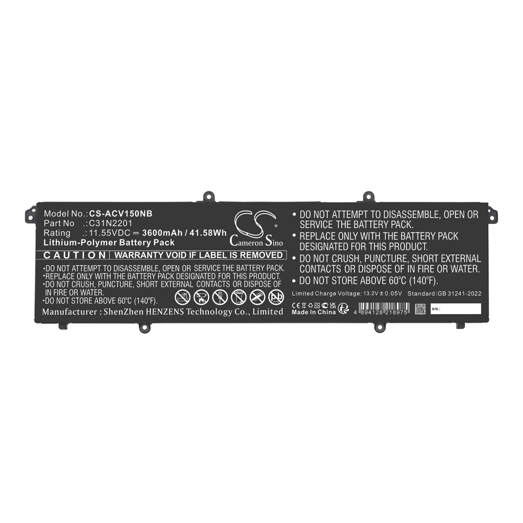 Kannettavan tietokoneen akku Asus CS-ACV150NB