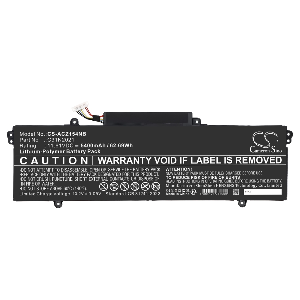 Kannettavan tietokoneen akku Asus CS-ACZ154NB