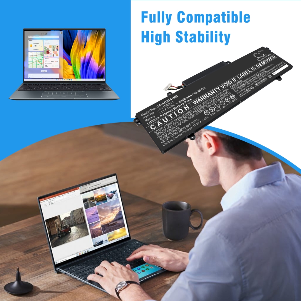 Kannettavan tietokoneen akku Asus CS-ACZ154NB