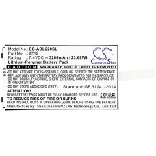 Yhteensopiva akun vaihto Additel 9702,9712