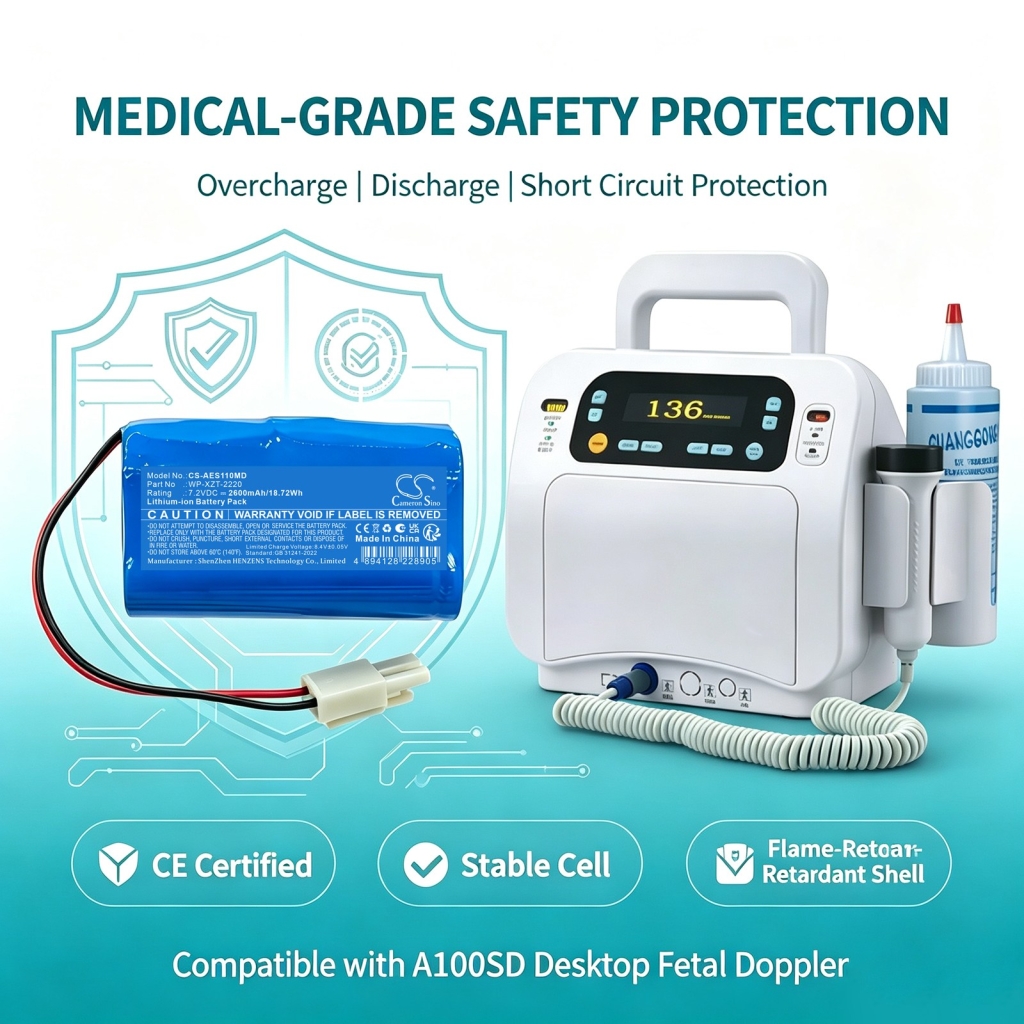 Akku yhteensopiva Aeonmed CS-AES110MD