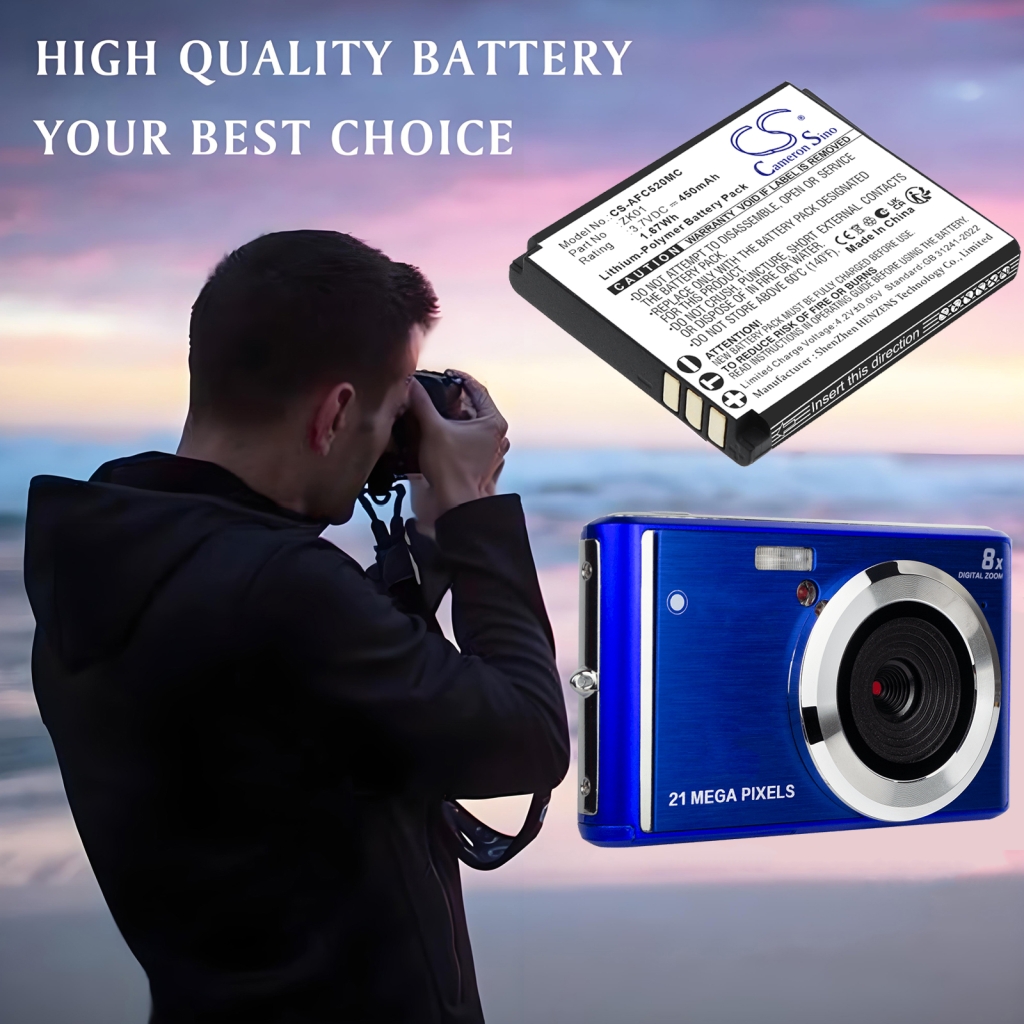 Battery Replaces AgfaPhoto ZK01