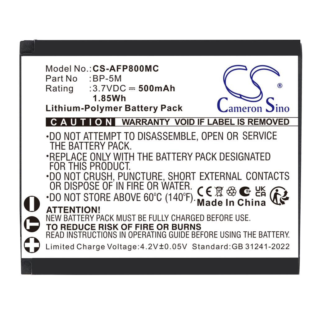 Battery Replaces AgfaPhoto BP-5M