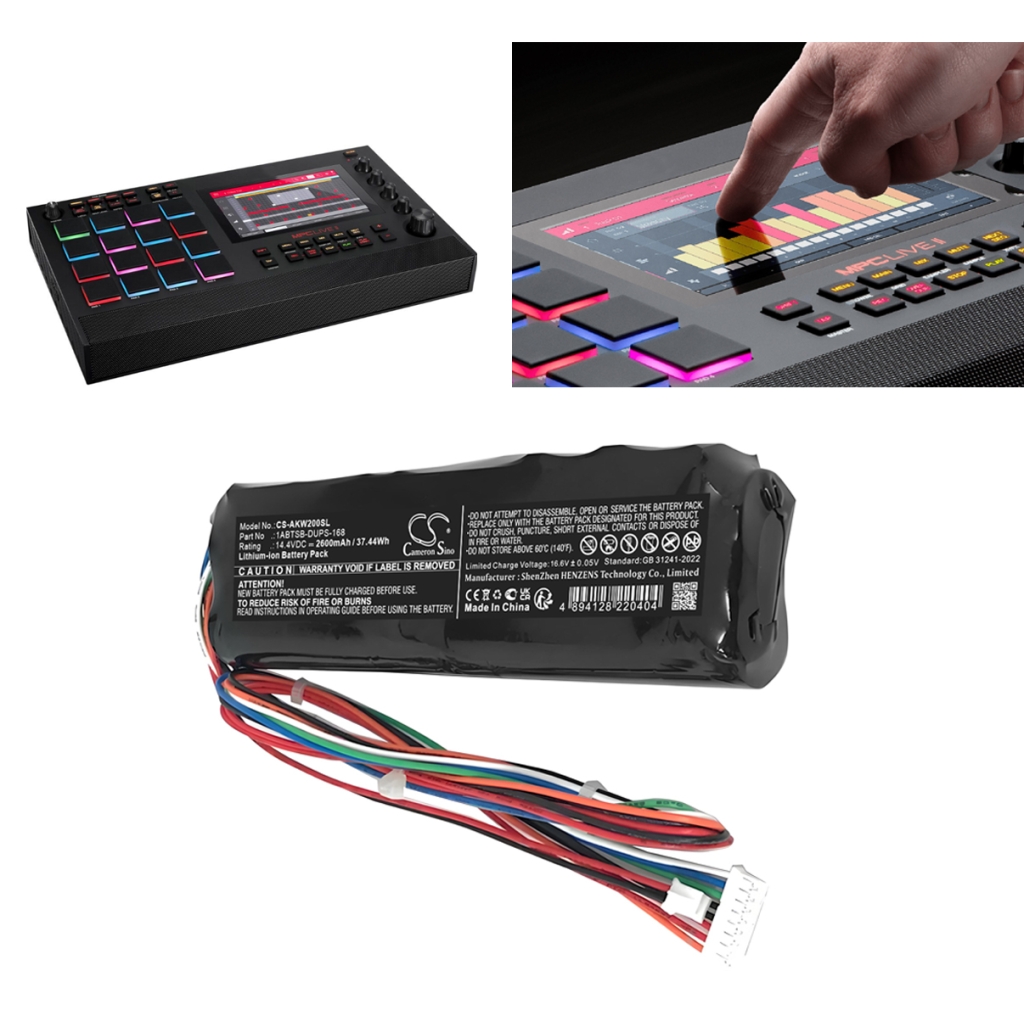 Vahvistimen akku Akai CS-AKW200SL