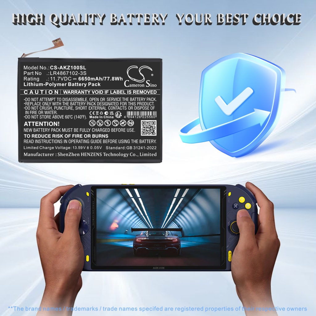 Battery for AOKZOE A1 Pro
