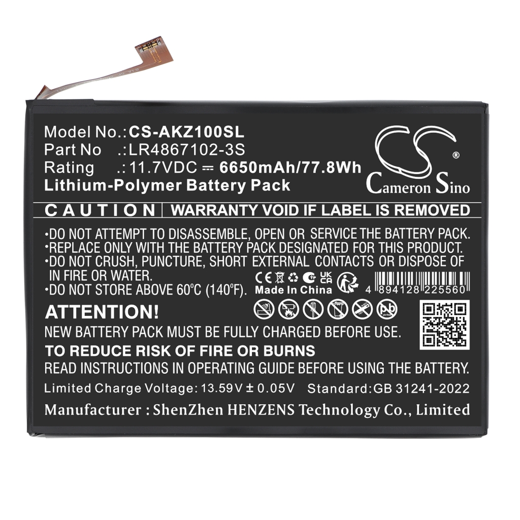 Battery for AOKZOE A1 Pro