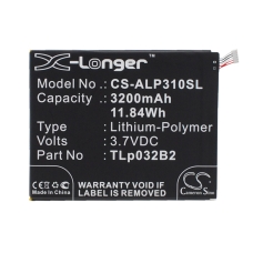 Yhteensopiva akun vaihto Alcatel TLP032B2,TLP032BD,TLP032C2