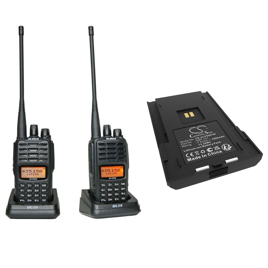 Kaksisuuntaisen radion akku ALINCO CS-ALP500TW