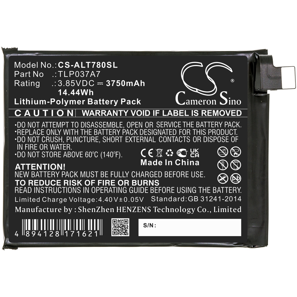 Akut Matkapuhelimen akku CS-ALT780SL