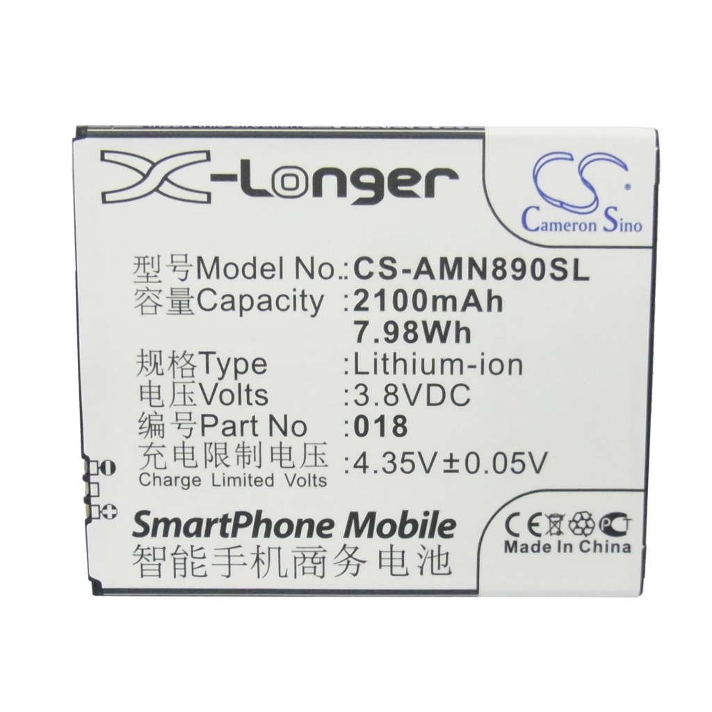 Akku yhteensopiva AMOI CS-AMN890SL